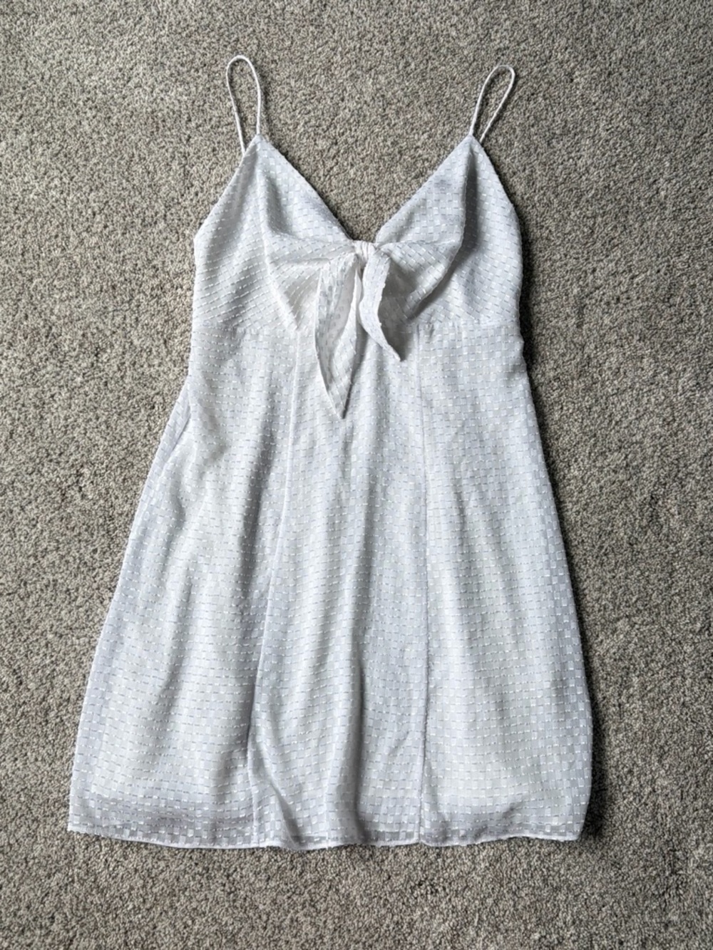 Alice + Olivia White Mini Slip Dress